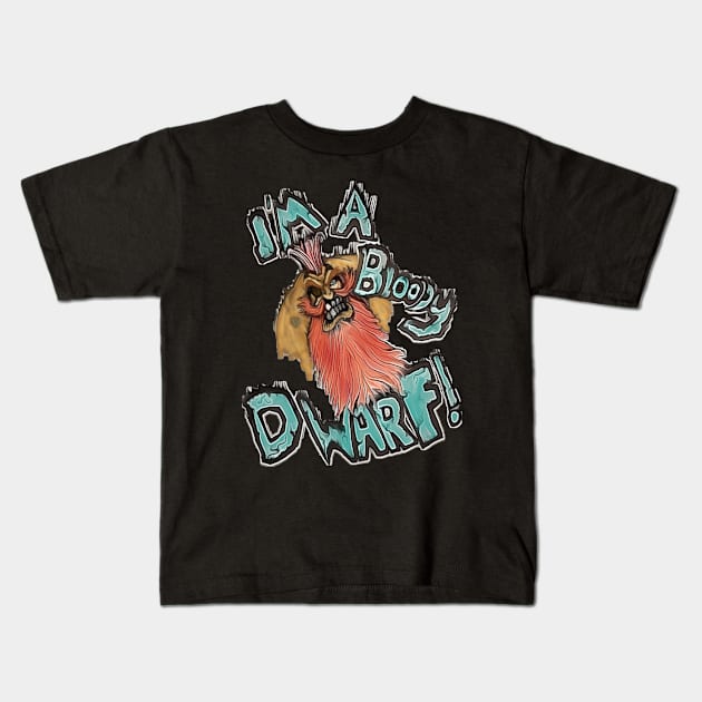 Bloody Dwarf Kids T-Shirt by TheFluffenhammer